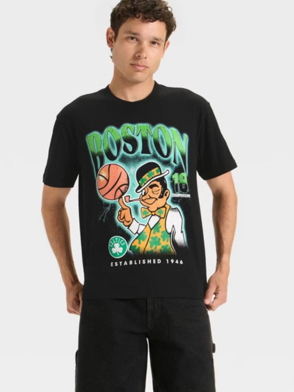 NEW Men's Short Sleeve NBA T-Shirt - Original Use™ Black XXL